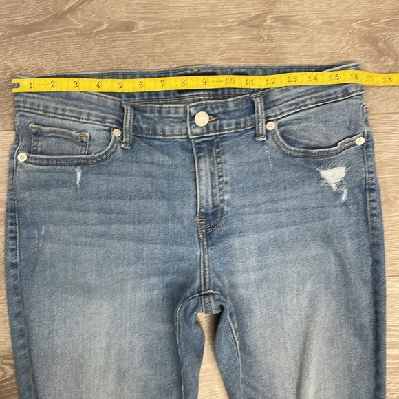Lucky Brand Low Rise Skinny Stella Ankle Frayed Hem Distressed Denim Jeans 12/31 - Picture 8 of 16